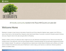 Tablet Screenshot of deerhavenpoa.com